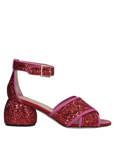 Shop Anya Hindmarch Sandals In Red