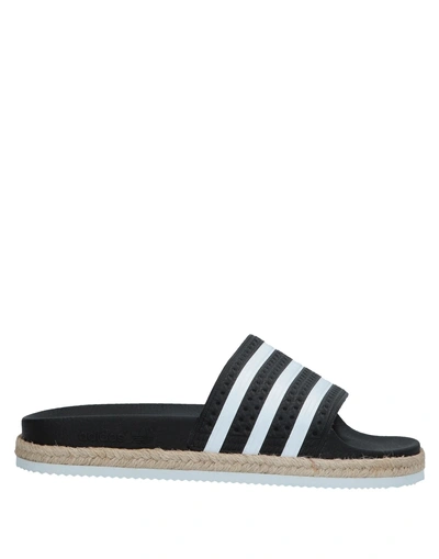 Shop Adidas Originals Sandals In Black