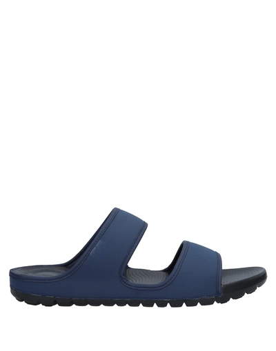 Shop Fitflop Man Sandals Midnight Blue Size 8 Textile Fibers