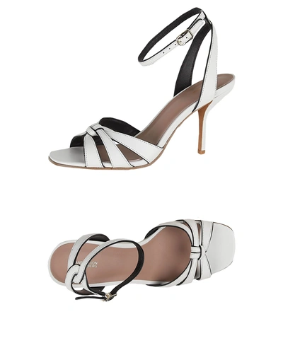 Shop Diane Von Furstenberg Sandals In White