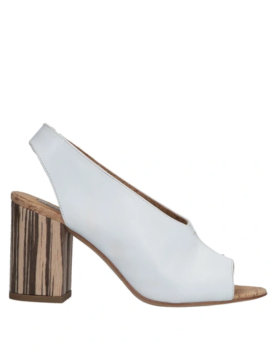 Shop Alberto Fermani Sandals In White