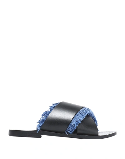 Shop Antik Batik Sandals In Dark Blue