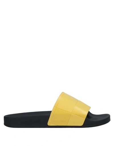 Shop Adidas Originals Sandals In Yellow