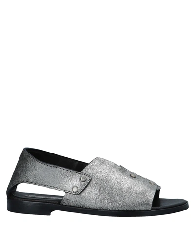 Shop Alberto Fermani Sandals In Silver