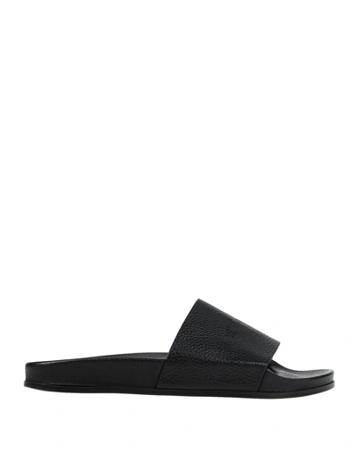 Shop Vetements Woman Sandals Black Size 5 Soft Leather