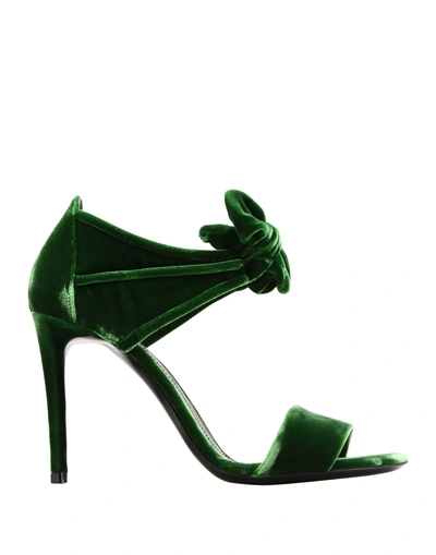 Shop Giorgio Armani Sandals In Green