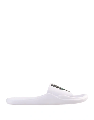 Shop Kenzo Sandales Plates Main Woman Sandals White Size 5 Pvc - Polyvinyl Chloride