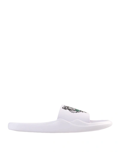 Shop Kenzo Slippers In White
