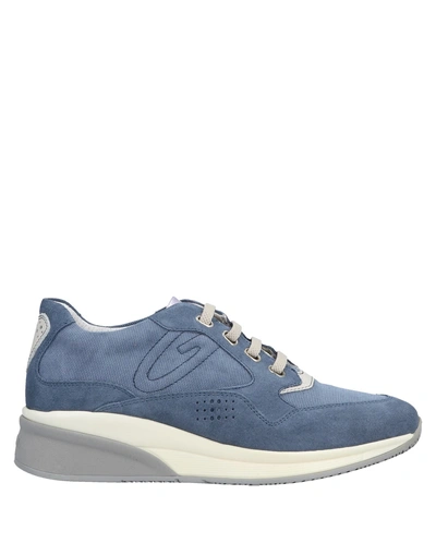 Shop Alberto Guardiani Sneakers In Blue