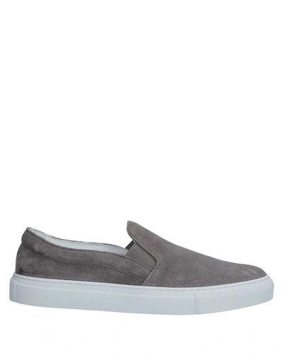 Shop Pantofola D'oro Woman Sneakers Lead Size 5 Soft Leather In Grey