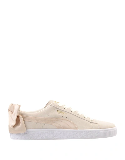 Shop Puma Suede Bow Varsity Wn's Woman Sneakers Beige Size 7 Soft Leather