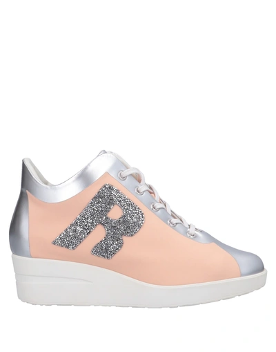 Ruco Line Sneakers In Pale Pink