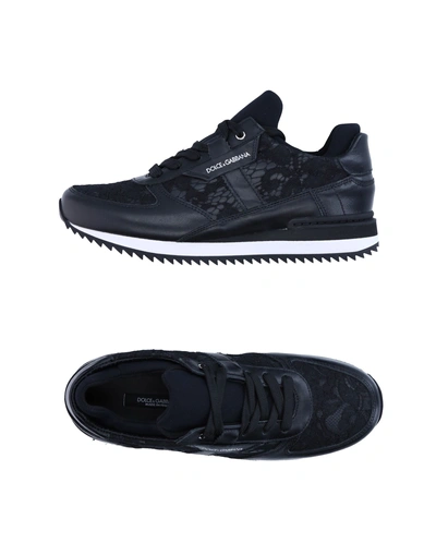 Shop Dolce & Gabbana Woman Sneakers Black Size 10.5 Soft Leather
