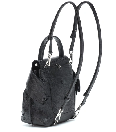 Shop Tod's Wave Mini Leather Backpack In Black