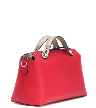 Shop Fendi By The Way Medium Leather Tote In Red