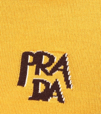 Shop Prada Wool Sweater In Yellow