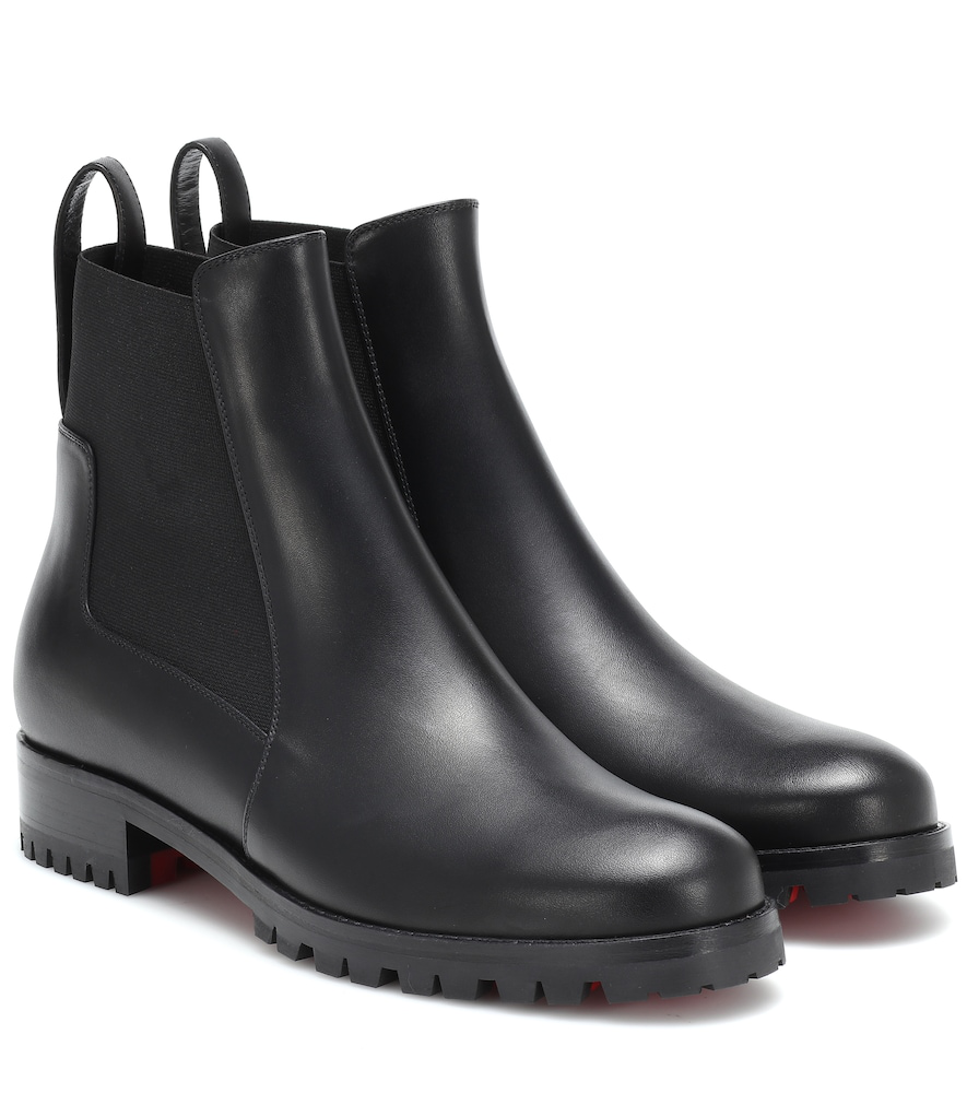 christian louboutin marcharoche leather ankle boots