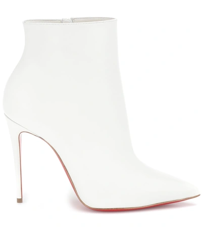 Shop Christian Louboutin So Kate Booty 100 Ankle Boots In White