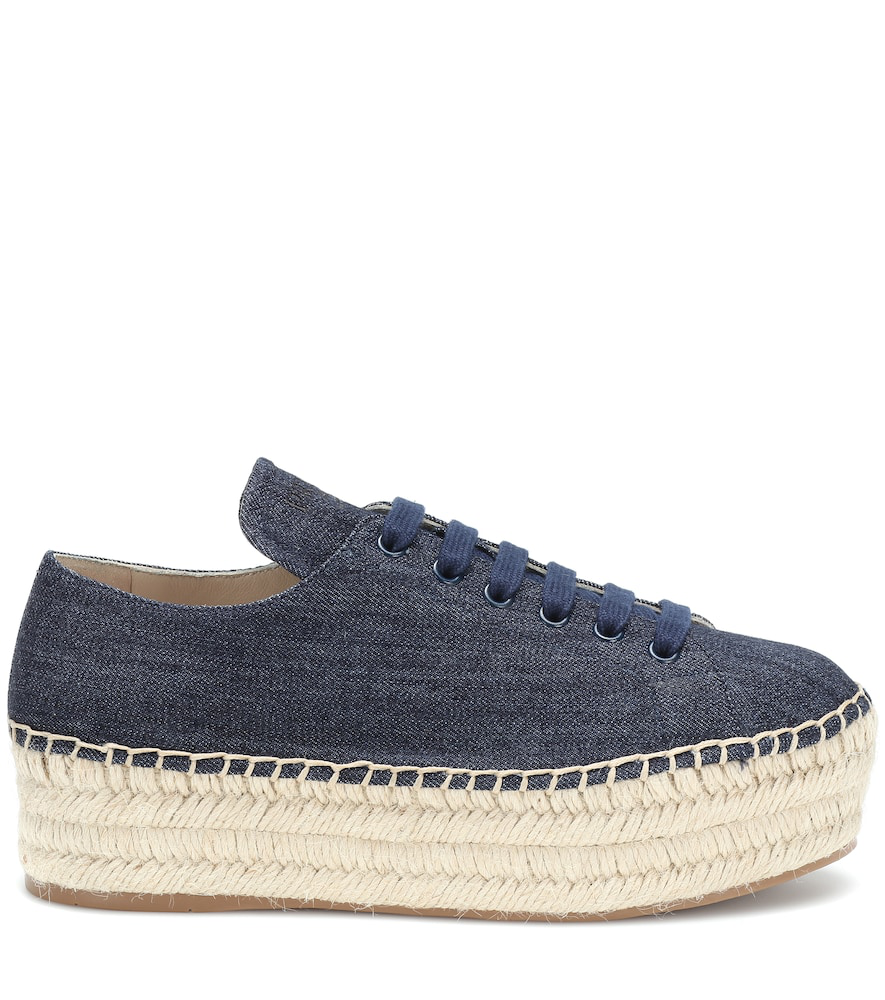 prada espadrille platform sneakers
