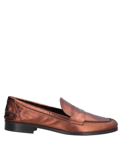 Shop Avec Modération Loafers In Bronze