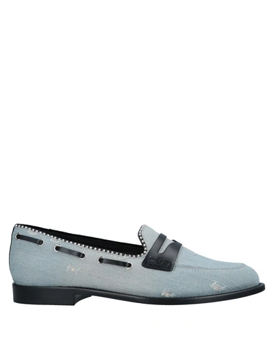 Shop Giuseppe Zanotti Loafers In Blue