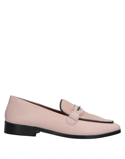 Shop Newbark Loafers In Pale Pink