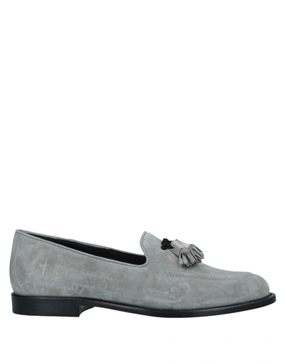 Shop Giuseppe Zanotti Loafers In Grey