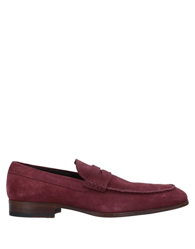 Shop Dsquared2 Loafers In Maroon