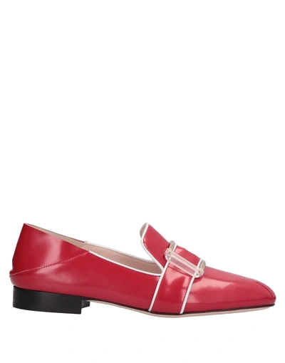 Shop Pollini Loafers In Red