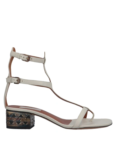 Shop Valentino Flip Flops In Beige