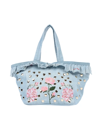Shop Mia Bag Handbags In Azure