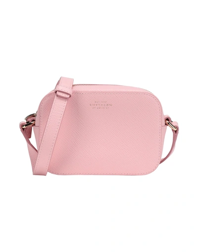 Shop Smythson Cross-body Bags In Pink
