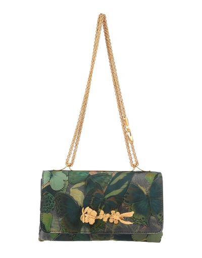 Shop Valentino Shoulder Bag In Green