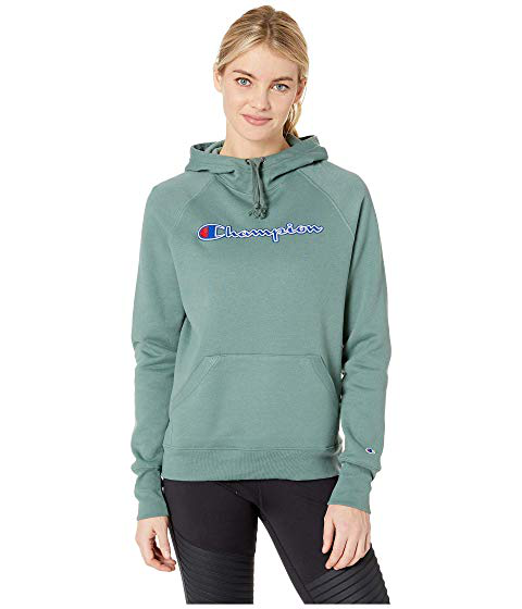 women's champion applique fleece pullover hoodie