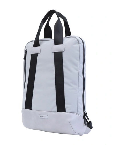 Shop Moleskine Backpacks In Light Grey