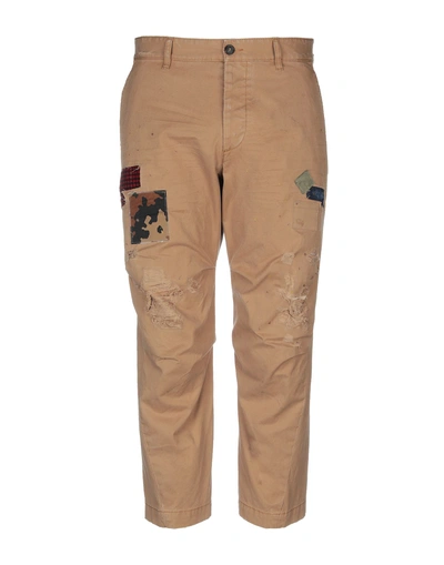 Shop Dsquared2 Chinos In Camel