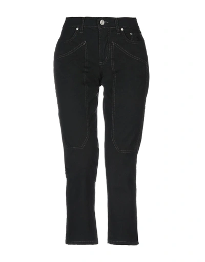 Shop Jeckerson Cropped Pants & Culottes In Black