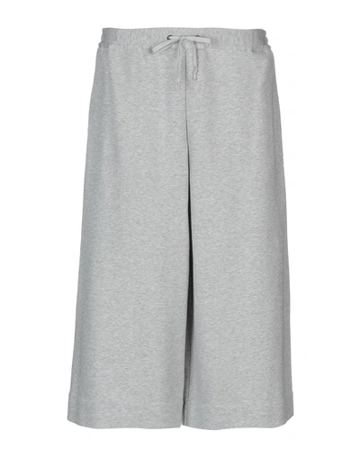 Shop Maison Margiela Cropped Pants In Grey