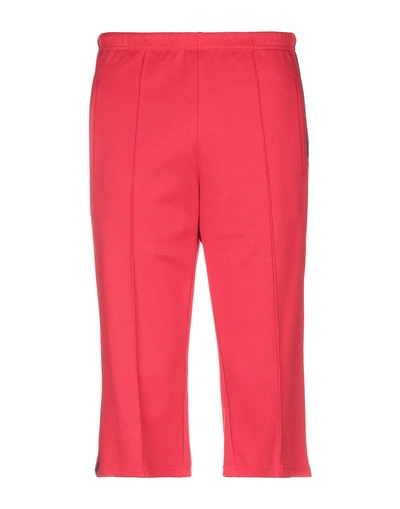 Shop Maison Margiela Cropped Pants In Red