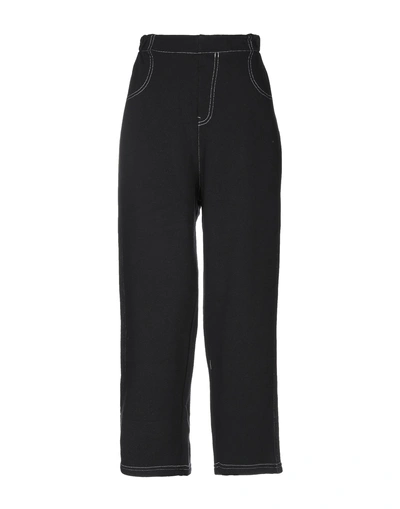 Shop Mm6 Maison Margiela Woman Pants Black Size M Cotton, Polyester