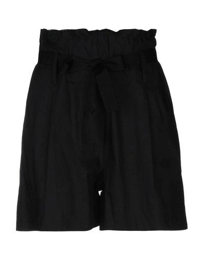 Shop Jucca Woman Shorts & Bermuda Shorts Black Size 2 Cotton