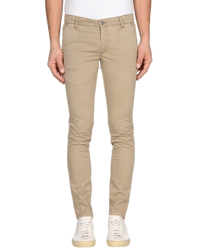 Shop Alessandro Dell'acqua Casual Pants In Beige