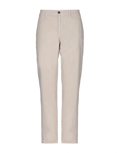 Shop Massimo Alba Man Pants Dove Grey Size 34 Cotton
