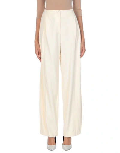 Shop Cedric Charlier Casual Pants In Beige