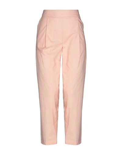 Shop Semicouture Casual Pants In Pink