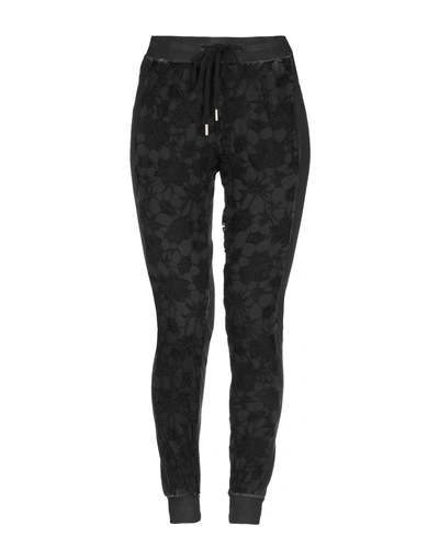 Shop Happiness Woman Pants Black Size M Cotton, Elastane, Polyester