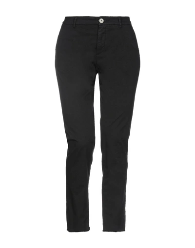 Shop Pence Woman Pants Black Size 6 Cotton, Elastane