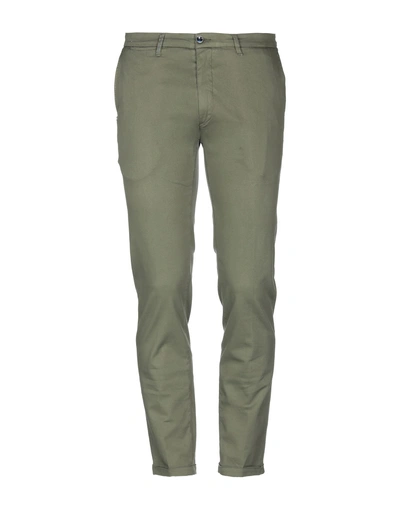 Shop Re-hash Re_hash Man Pants Military Green Size 30 Cotton, Lyocell, Elastane