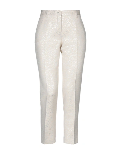 Shop Brian Dales Woman Pants Beige Size 10 Cotton, Polyester