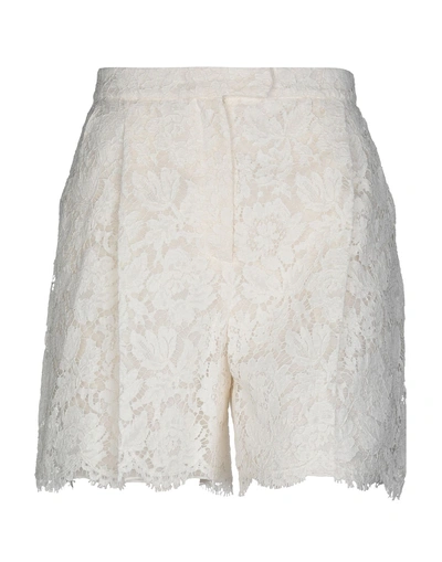 Shop Valentino Shorts & Bermuda In Ivory